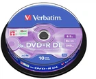 Verbatim DVD+R 8.5 GB DL 8x Cake 10 шт (43666)