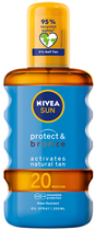 Сонцезахисна олія Nivea Sun Protect Bronze спрей для активації природної засмаги SPF 20 200 мл (5900017077499) - зображення 1
