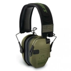 Комплект Активні стрілецькі тактичні навушники для стрільби Walker's Razor Patriot Green+ кріплення на шолом - зображення 7