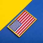 Набор шевронов 2 шт на липучке Флаг США, вышитый патч нашивка 5х8 см - изображение 6