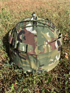 Тактический кавер на шлем мультикам с креплением ЗСУ , Военный Чехол на каску маскировочный армейский мультикам - изображение 1