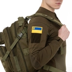 Шеврон патч на липучке "Флаг Украины с гербом" TY-9925 желтый-голубой - изображение 3