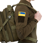 Шеврон патч на липучці "Прапор України з гербом" TY-9925 жовтий-блакитний - зображення 4