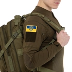 Шеврон патч на липучці "Прапор України з гербом" TY-9926 жовтий-блакитний - зображення 3