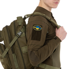 Шеврон патч на липучці "Героям Слава" TY-9916 чорний-жовтий-блакитний - зображення 4