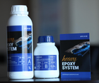 Набор эпоксидной смолы heavy epoxy system для заливки столешниц 1 кг