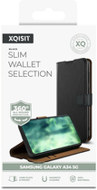 Etui z klapką Xqisit NP Slim Wallet Selection Anti Bac do Samsung Galaxy A34 5G Black (4029948606675) - obraz 6