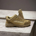 Кроссовки ботинки облегченные тактическая обувь натуральная кожа усиленная пятка и носок 41р - изображение 6