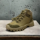 Ботинки берцы легкие тактическая обувь натуральная кожа усиленная пятка и носок 41р - изображение 3