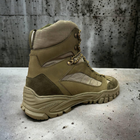 Ботинки берцы легкие тактическая обувь натуральная кожа усиленная пятка и носок 40р (3D сетка, стелька уменьшает нагрузку на стопу) - изображение 5