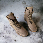 Берцы ботинки легкие тактическая обувь натуральная кожа усиленная пятка и носок 46р (3D сетка, стелька уменьшает нагрузку на стопу) - изображение 3