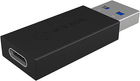 Adapter Icy Box Raidsonic USB 3.1 (Gen 2) Type-A to USB Type-C Black (IB-CB015) - obraz 2