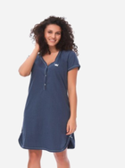 Нічна сорочка жіноча бавовняна Doctor Nap TCB.9505 M Темно-синя (5902701134679) - зображення 3