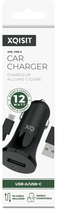 Ładowarka samochodowa Xqisit NP Car Charger 2.4 A Single USB-A + Kabel USB-A-USB Type-C 1 m Black (4029948222370) - obraz 2