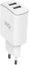 Зарядний пристрій Xqisit NP Travel Charger Dual USB-A 4.8A White (4029948221588) - зображення 1