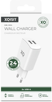 Зарядний пристрій Xqisit NP Travel Charger Dual USB-A 4.8A White (4029948221588) - зображення 3