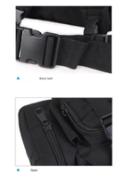 Рюкзак тактический на 55л (53х35х22 см), с подсумками, мультикам/ Туристический рюкзак с системой Molle - зображення 7
