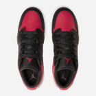 Підліткові кеди для хлопчика Nike Air Jordan 1 Low (GS) 553560-066 38 Чорний/Червоний (196604828338) - зображення 5