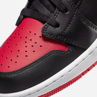 Підліткові кеди для хлопчика Nike Air Jordan 1 Low (GS) 553560-066 38.5 Чорний/Червоний (196604828345) - зображення 6