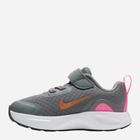 Buty sportowe dziecięce dla dziewczynki na rzepy Nike Wearallday (TD) CJ3818-006 23.5 Szare (194499459279) - obraz 2