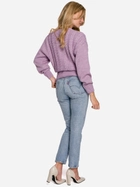 Пуловер жіночий Makover K105 S/M Фіолетовий (5903887614184) - зображення 4
