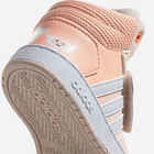 Buty sportowe dziecięce dla dziewczynki na rzepy za kostkę Adidas Hoops Mid 2.0 I FW4924 22 Brzoskwiniowe (4060519649417) - obraz 6