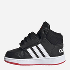 Buty sportowe chłopięce na rzepy za kostkę Adidas Hoops Mid 2.0 I FY9291 19 Czarne (4064037594235) - obraz 3