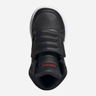 Buty sportowe chłopięce na rzepy za kostkę Adidas Hoops Mid 2.0 I FY9291 19 Czarne (4064037594235) - obraz 5