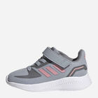 Buty sportowe dziecięce dla dziewczynki na rzepy Adidas Runfalcon 2.0 I FZ0095 19 Szare (4064036684777) - obraz 3