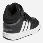 Buty sportowe chłopięce na rzepy za kostkę Adidas Hoops Mid 3.0 AC I GW0408 22 Czarne (4065418424585) - obraz 4