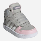 Дитячі високі кросівки для дівчинки Adidas Hoops Mid 2.0 I GZ7779 24 Сірі (4064049366479) - зображення 2