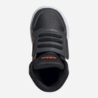 Buty sportowe chłopięce na rzepy za kostkę Adidas Hoops Mid 2.0 I GZ7780 22 Czarne (4064049358993) - obraz 5