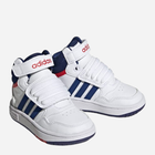 Buty sportowe chłopięce na rzepy za kostkę Adidas Hoops Mid 3.0 AC I GZ9650 21 Białe (4066746092071) - obraz 2