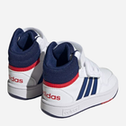 Buty sportowe chłopięce na rzepy za kostkę Adidas Hoops Mid 3.0 AC I GZ9650 26 Białe (4066746092057) - obraz 4