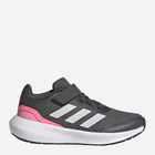 Buty sportowe dziecięce dla dziewczynki na rzepy adidas Runfalcon 3.0 El K HP5873 34 Szare (4066749886998)