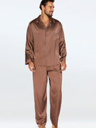 Піжама (сорочка + штани) чоловіча DKaren Lukas XL Світло-коричнева (5903251470903) - зображення 1
