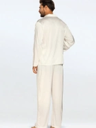 Piżama (koszula + spodnie) męska DKaren Lukas M Ecru (5903251470927) - obraz 2