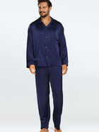 Піжама (сорочка + штани) чоловіча DKaren Lukas L Темно-синя (5903251471016) - зображення 1