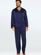 Піжама (сорочка + штани) чоловіча DKaren Lukas XXL Темно-синя (5903251471030) - зображення 1