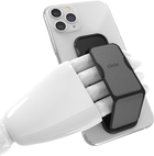 Тримач для телефону CLCKR Universal Grip & Stand Saffiano Size S Black-Silver (8718846077019) - зображення 4