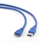 Кабель USB3.0-microB 0.5м Cablexpert, синій (CCP-mUSB3-AMBM-0.5M)