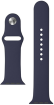Ремінець Xqisit Silicone Strap для Apple Watch 42/44 мм Blue (4029948093550) - зображення 1