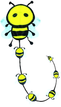 Latawiec Peterkin Brookite Bee 49 kh 45 cm (5018621300374) - obraz 1