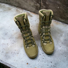 Берці черевики полегшені тактичне взуття натуральна шкіра посилена п'ята і носок 43р (3D сітка, устілка Air зменшує навантаження на стопу) - зображення 3