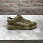 Тактические военные легкие кроссовки ботинки натуральная кожа усиленная пятка и носок 42р (Подкладка 3D сетка,стелька Air Уменьшает нагрузку на стопу) - изображение 2