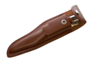 Нож складной Финка Кортик с удлиненным лезвием в кожаном чехле - изображение 10