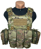 Плитоноска Warrior Assault Systems Quad Release Carrier (multicam) (р.L) з підсумками АК 7,62 (5 З)