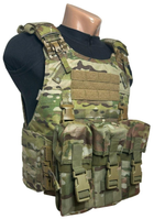 Плитоноска Warrior Assault Systems Quad Release Carrier (multicam) (р.L) с подсумками АК 7,62 (3 ЗД) - изображение 1