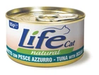 Влажный корм для кошек LifeCat с тунцом и океанической рыбой 85 г