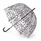 Жіночий прозорий парасолька-тростина Fulton Birdcage-2 L042 Leopard Camo (Леопардовий Камуфляж)